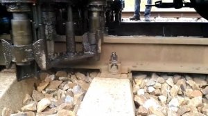 Работа машины пмг на Крымской железной дороге