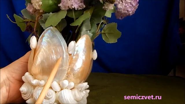 ?? Ваза из двустворчатых морских раковин. Поделки своими руками