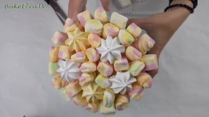 БУКЕТ ИЗ МАРШМЕЛЛОУ В КОРОБКЕ Подарок ДЕВОЧКЕ своими руками МИККИ МАУС в шляпной коробке marshmallo