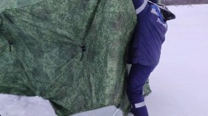 Палатка "СТЭК" ДУБЛЬ- 3 трехслойный (камуфляж). Знакомство