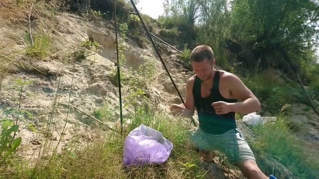 На рыбалку на велике. Короткая рыбалочка на реке Сож.