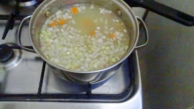 Суп с сёмгой кабачками и томатами