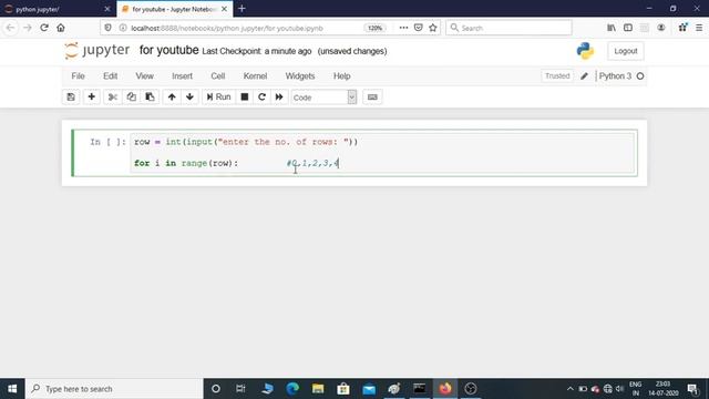 Python pattern programs - How to print stars "*" in square shape |star pattern program for beginner