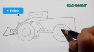 Tutorial Art - How To Draw ? Tractor ?