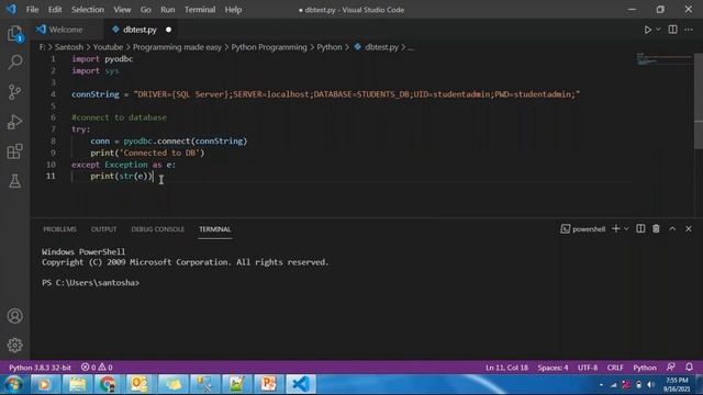 Database Programming PyODBC смотреть онлайн