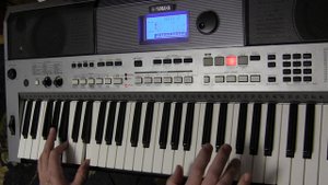 Светка Соколова и Седая ночь на Yamaha PSR E443 Хард рок, Аккорды