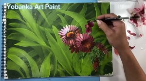 Diviértete pintando Flores /Técnica con pintura acrílica