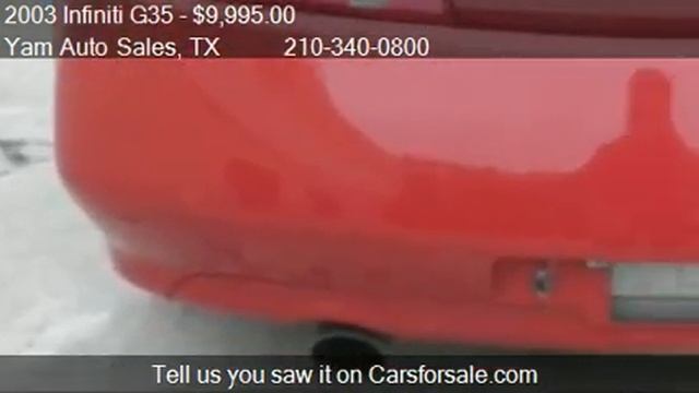 2003 Infiniti G35 Coupe with Leather - for sale in SAN ANTON смотреть онлайн