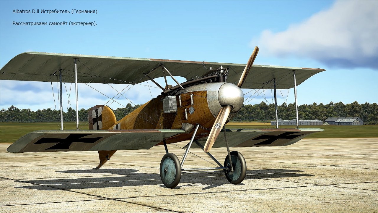 Albatros D.ll Истребитель (Германия). Рассматриваем  (экстерьер). Ч-1. Сим «Flying Circus – lll"