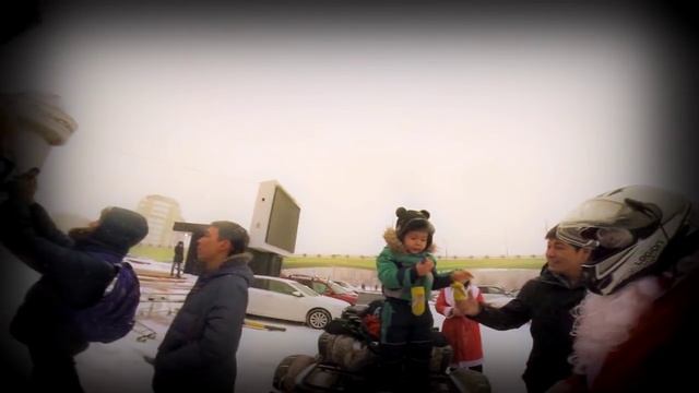 Новый год в Атырау! Мотоциклисты на квадроциклах. 2016 смотреть онлайн