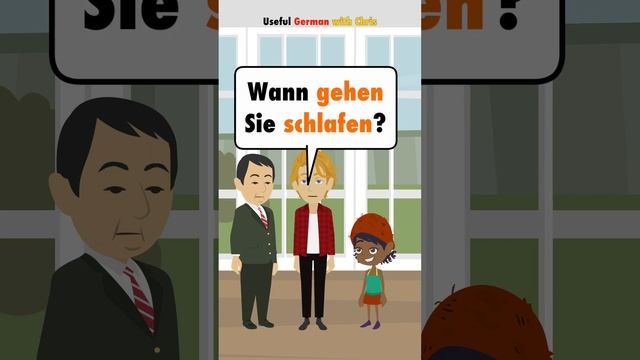 Wann gehst du schlafen? - Deutsch lernen