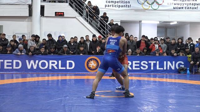 ГРЕКО-РИМСКАЯ БОРЬБА. Чемпионат Кыргызстана (юниоры). 82 кг Финал. Ырысбек Калыев-Муслим Мамыров смотреть онлайн