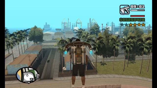 GTA San Andreas - Jetpack vs Police смотреть онлайн