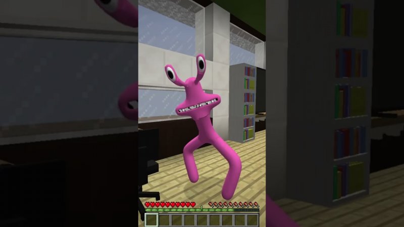 ЭВОЛЮЦИЯ РОЗОВОГО РАДУЖНОГО ДРУГА В МАЙНКРАФТ #shorts #evolution #pink #minecraft