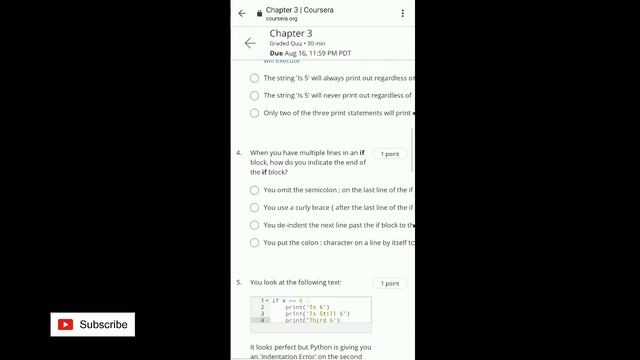 Programming for Everybody (Getting Started with Python) - All Chapters Quiz Answers - Coursera
