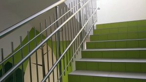 Перила  из нержавеющей стали. Ограждения в детском садике .