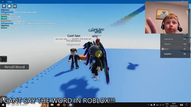 I CANT SAY THE WORD IN ROBLOX!!! смотреть онлайн