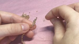 DIY Как сплести золотую цепочку браслет из бисера мастер-класс Beaded chain gold bracelet tutorial