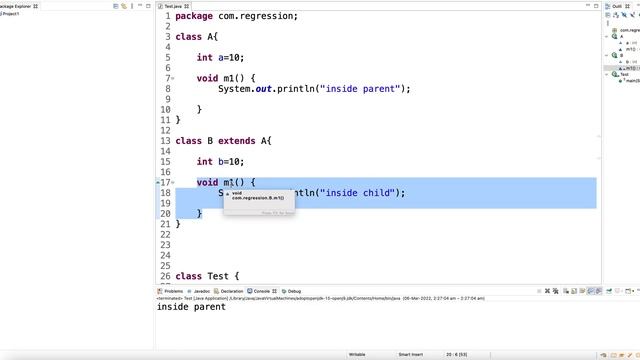 Method overriding смотреть онлайн
