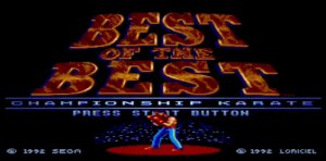 Игра Best of the Best championship karate на приставку SEGA