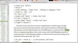 practical web development with haskell 2.4 JSON ترجمة و تطبيق كتاب