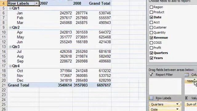 Excel - Excel Pivot Tables Grouping by Months, Quarters or Years - Episode 709