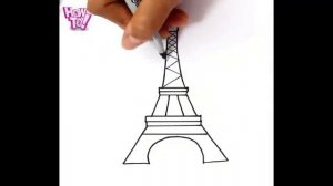 how to draw the eiffel tower SPECIAL EASY