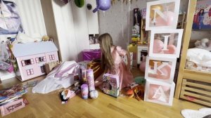 Мега распаковка игрушек для девочек с дня рождения Ники 7 лет