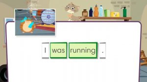 Past continuous - get grammar