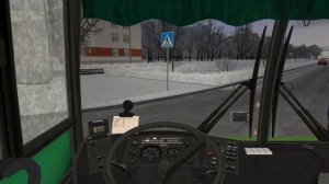 МАЗ 103 выходит в рейс на новой карте г. Борисов Omsi 2