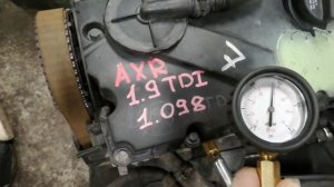 Замер компрессии контрактного двигателя Volkswagen 1.9 TDI AXR 1.098
