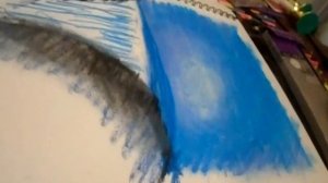 Sketching with Oil Pastels   Water Meets Sky