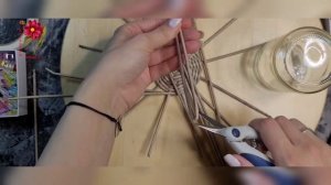 Подсвечник из бумажной лозы, ч. 1 #бумажнаялоза #плетениеизгазет