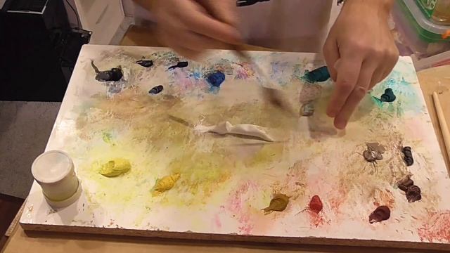 Палитра художника. Как выглядит и почему она такая. #art #artist #painting #живопись #жизньхудожник