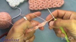 Очень легкий узор крючком «Звездочки» | Crochet "Stars" pattern