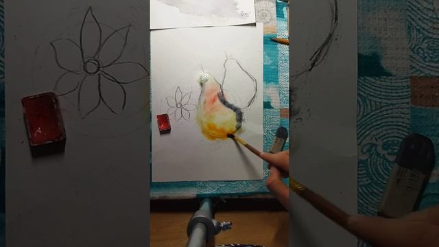 рисование романтичного натюрморта акварелью ?? смотреть онлайн