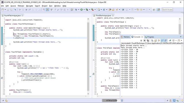Java Multithreading 06 - Creating Threads Using Threads API | 4th Technique смотреть онлайн