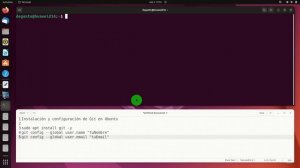 Instalación y configuración de Git en Ubuntu (sin audio)