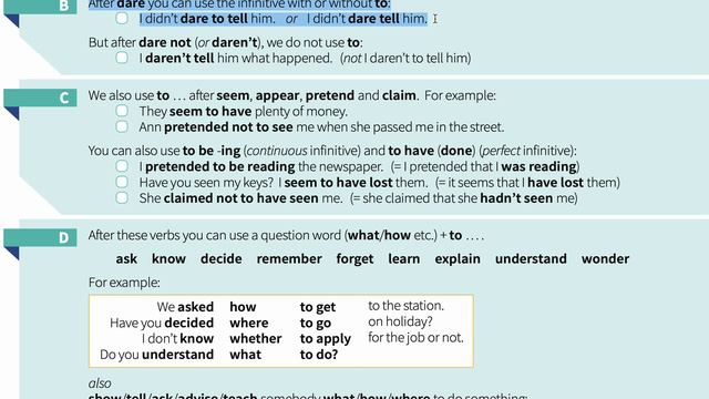 54. Infinitives