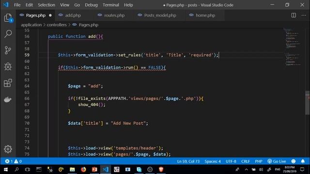 CodeIgniter 3 Tagalog Part 7: Form Validation at Session