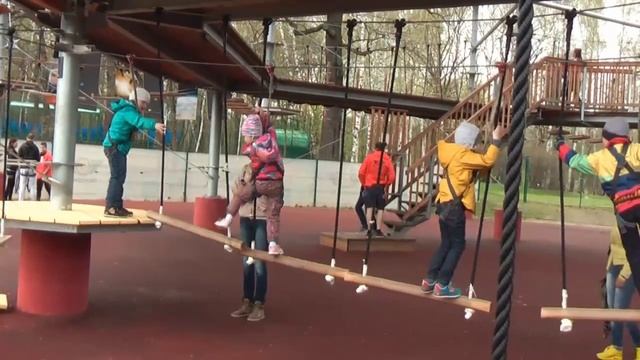 Детский паркур в SkyTown на ВДНХ