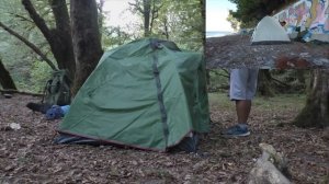 СБОРКА РАЗБОРКА В ПОХОДЕ  Палатка 2 местная Outventure Teslin 2 (ОБЗОР)