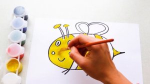 УЧИМСЯ РИСОВАТЬ ПЧЕЛКУ Урок рисования для детей от 3 лет