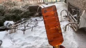 Тест гидравлических масел на морозе -14°