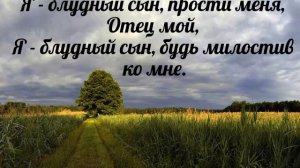 Я - блудный сын, прости меня, Отец мой - христианская песня.