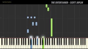The Entertainer - Scott Joplin (Easy) (Лёгкий вариант) (Видеоурок для фортепиано) (piano cover)