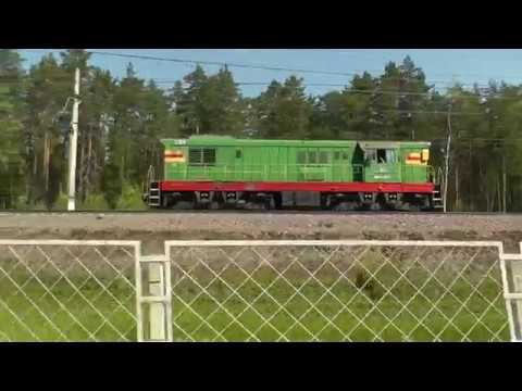 Shunting disel ЧМЭ-3 in the motion