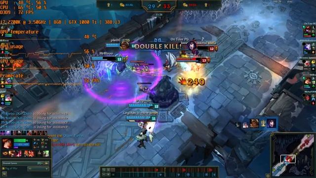 League of Legends on Intel Core i7-2700K and GeForce GTX 1080 Ti смотреть онлайн