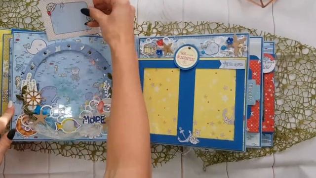 Скрапальбом с поп ап элементами/"Морской альбом" смотреть онлайн