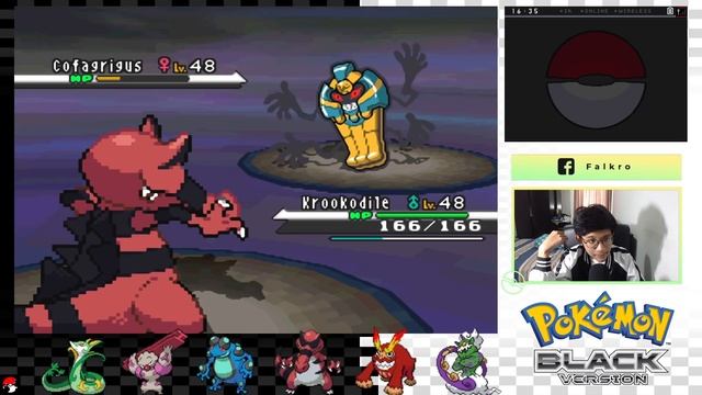 FALKRO VS ELITE FOUR UNOVA REGION ! POKEMON BLACK & WHITE EPISODE 13 смотреть онлайн